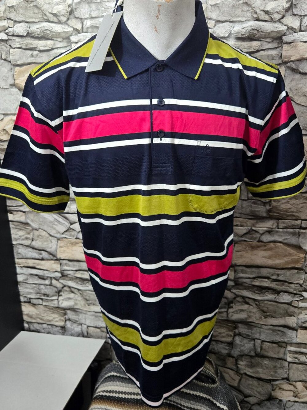 Kent & Guowfn NWT Men Medium Golf Multicolor Polo